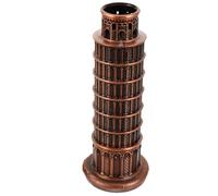 Toyvian Architettonico Torre Pisa Metallo Rame Decorazione da e Ufficio Souvenir Retro Amanti Edifici Storici