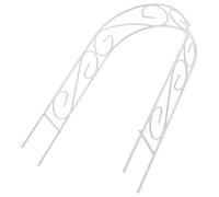 Toyvian Arco Nuziale Mini in Ferro Bianco Elegante e Delicato per Casa delle Bambole e Paesaggio in Miniatura Decorazione Compatta Stile Europeo