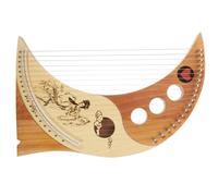 Toyvian Arpa Corde in Legno Massello Stile Antico Strumento Musicale Corde Completo Accordatore Manuale e Plettri