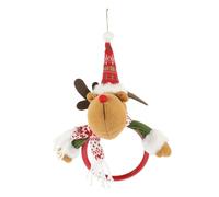 Toyvian Asciugamani da Parete Natalizio con Anello Decorazione Soggetto Supporto Tovaglioli Festivo per Bagno e Cucina Organizzatore per Asciugamani e Decorazioni Albero di Natale