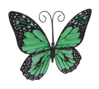 Toyvian attaccapanni a Farfalla in Ferro battuto muri Arte della Parete della Farfalla Ornamenti Arredamento casa Pendente di Scena Decorazione Artistica da Parete Ferro da Stiro Green
