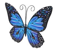 Toyvian attaccapanni a Farfalla in Ferro battuto sospeso muri Decorativo Muro di Farfalle Decorazione Arredamento Decorazioni per Giardino Esterno Decorazioni per Patio Ferro da Stiro Blue