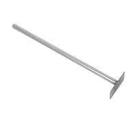 Toyvian Attrezzo Intemperie Acciaio Rivoltare in Compost Manuale Inox per 50cm Resistente alle Bidone Compostaggio da Giardino e Cucina Outdoor