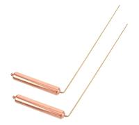 Toyvian Bacchette da Rabdomante in Ottone Manico, Set 2 Pezzi per Caccia ai Fantasmi e Divinazione Dell’acqua, Aste Leggere e Compatte per Rilevamento Preciso e Posizionamento Oro