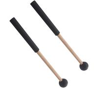 Toyvian Bacchette per Marimba e Xilofono in Legno e Gomma Nero, Sicure e Leggere, per Praticare la Batteria come Regalo di Compleanno, 1 Paio