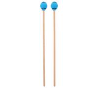 Toyvian Bacchette per Percussioni in Legno Rinforzato per Xilofono e Marimba, Mazze Mallet Blu per Glockenspiel e Strumenti a Lamiera, Accessori Musicali per Esercizi Scolastici