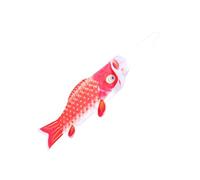 Toyvian Bandiera a Forma di Carpa Giapponese Rossa 70 CM in Materiale Satinato Decorazione Esterna per Festa delle Barche Drago Bandiera Decorativa per Eventi e Sfondo Fotografico