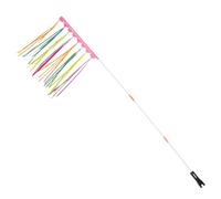 Toyvian Bandiera Sicurezza Bici con Asta Alta Visibilità Resistente Intemperie per Accessori Bici Trailer e Scooter Segnalazione Sicurezza Esterna per Ciclisti