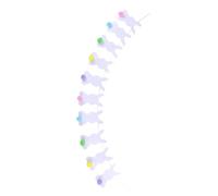 Toyvian Bandierine Pasquali da Appendere Decorazione Ciondoli a Forma di Coniglio Bianco Leggere e Compatte per Festa di Pasqua Striscione Colorato per Atmosfera