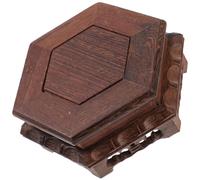 Toyvian Base per Vaso di Fiori in Legno Massello Alzate per Piante da Esterno per Vasi da Supporto per Vaso da Fiori Supporto Decorativo per Piante da Alzata per
