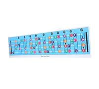 Toyvian Bass Guitar Chord Chart Poster Per Principianti Per e Scale Per Apprendimento Facile e Accessorio Per Musicisti Inizianti Design Accattivante