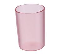 Toyvian Bicchiere Trasparente per Spazzolino e Acqua in Resistente Design Liscio Sicuro per Adulti e Tazza da Bagno Elegante Rosa