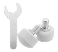 Toyvian Blocchi Regolabili in Gomma per Pattini a Rotelle 4 Ruote Blocchi Freno Sostituibili con Chiave per Pattinaggio Indoor e Outdoor Set 2 Pezzi Protezione Dita Piedi