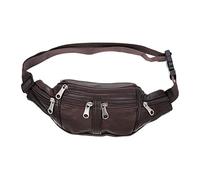Toyvian Borsa a traversa resistente all'acqua per allenamento Uomo Escursionismo Cintura palestra multifunzionale Borse a vita incrociata pu Coffee