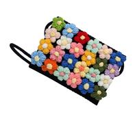 Toyvian Borsa di Paglia Donna Intrecciata a Mano, Semplice nel Design e Capiente, Perfetta per le Vacanze in Spiaggia