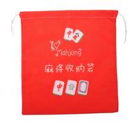 Toyvian Borsa Mahjong Resistente Coulisse Organizer Riutilizzabile da Tavolo Tessuto Facile da per Appassionati e Viaggiatori