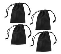 Toyvian Borsa Per Microfono in Pu Coulisse, Custodia Piccola e Portatile Da 4 Pezzi Per Protezione Microfoni e Accessori Audio