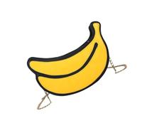 Toyvian Borsa Tracolla Donna Doppio Metodo di Trasporto e Capacità Moderata a Forma di Frutta Gialla in Pu e Poliestere per Shopping e Lavoro