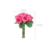 Toyvian Bouquet di fiori per casa delle bambole, 2 pezzi: composizione floreale artificiale in miniatura, mini ornamento di fiori finti per mobili per casa delle bambole, decorazione per la casa.