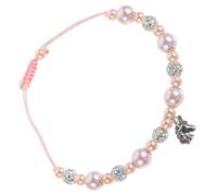 Toyvian Bracciale Perline con Charms Unicorno per Donne Accessorio Elegante per Ogni Occasione
