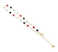 Toyvian Bracciale Regolabile Naturali Pietre Preziose Barocche e Catena in Acciaio Gioielli Donna Lapislazzuli e Accessorio Elegante per Uso Quotidiano e Regalo