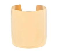 Toyvian Bracciale Rigido Donna in Acciaio Resistente Dorato Fascia Larga Regolabile Accessorio Moda per Feste Matrimoni e Uso Quotidiano Idea Regalo Elegante per Ragazze