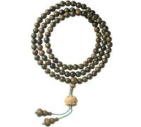 Toyvian Bracciale Rosario da Uomo e Donna 108 Perle in Legno di Sandalo, Collana di Perline Elastiche, Braccialetto Mala Buddista per Preghiera e Benedizione, Accessorio Unisex per Uso