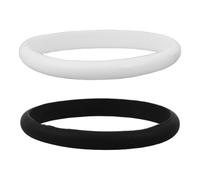 Toyvian Braccialetti Sportivi in Silicone da Uomo, Set da 2 Pezzi Bianco e Nero, Braccialetti Elastici per Atletica, Corsa, Fitness e Attività di Squadra, Comodi e Traspiranti per Uso