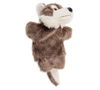Toyvian Burattino Mano Animale Peluche Grigio Cartoon per Giocattolo Educativo Interattivo per Raccontare Storie Marionetta Morbida per Attività Immaginative e Relazioni Genitore-figlio
