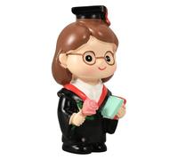 Toyvian Cake Topper in Resina per Torta di Laurea Statuina Dottoressa Decorazione per Dolci e Feste di Laurea Accessorio Pratico Resistente e Sicuro per Alimenti
