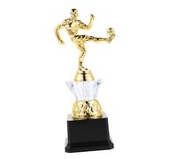 Toyvian Calcio Femminile Premio Calcio Partecipazione Premio Apprezzamento Golden Trophy Scrivania Statua del Plastica d'oro Riutilizzabile