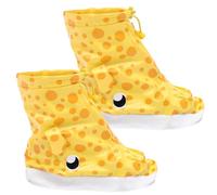 Toyvian Calzari Impermeabili Antiscivolo per Motivo Cervo Giallo Copriscarpe Spessi e Resistenti per Protezione dalla Pioggia per attività Outdoor Quotidiane S