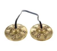 Toyvian Campana per Piatti Nepal in Rame Strumento Ritmico Campana per Meditazione Percussioni Religiose Accessorio Yoga