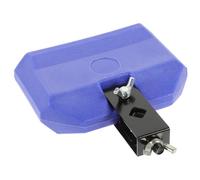 Toyvian Campanaccio Per Batteria in Plastica Dura Blu Staffa Regolabile, Strumento a Percussione Per Ragazzo Ragazza, Accessorio Ritmico Musicale Suono Naturale e Montatura Doppia