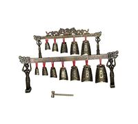 Toyvian Campanello in Bronzo Arcaico Doppio Artefatti Cinesi Artificiali Strumento in Stile Cinese Antico Strumento Cinese Regalo Di Viaggio Per Festival Decorazione Per Ufficio