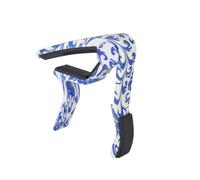 Toyvian Capotasto per Chitarra Classica e Folk, Accessorio Morsetto a Grilletto in Porcellana Blu e Bianca, Accordatore Rapido per Chitarra Acustica, Elettrica e Ballata, Resistente