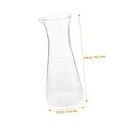 Toyvian Carafa Vino Rosso in Acrilico Trasparente per Feste Vaso Decorativo e Contenitore Multifunzione per Cocktail e Bevande Materiale Sicuro per Alimenti