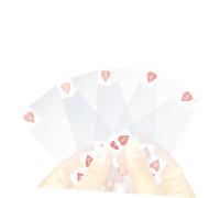 Toyvian carte da gioco impermeabili ponte chiara carta da poker Carte di poker trasparenti picche chiaro Giocando carte trasparenti mazzo di carta a prova di acqua Carte a prova di acqua