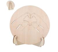 Toyvian Cartello Annuncio Nascita in Materiale Intagliato con Supporto Portatile per Ospedali e Neonatologia Targhetta Identificazione per Nursery e Shower