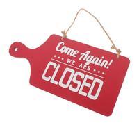 Toyvian Cartello Aperto Chiuso in Legno Doppia Faccia Decorativo per Negozi Ristoranti Bar Vintage con Scritta Visibile da Lontano Appeso per Porte e Finestre Commerciali