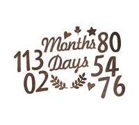 Toyvian Cartello in Legno Per Tappe Fondamentali Del Ragazzo Ragazza Ragazza Numeri Per Milestone Del Ragazzo Accessori Per Foto Del