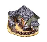 Toyvian Casa in Resina per Micro Paesaggio Interno Ufficio Stile Rustico Decorazione Realistica e Artigianato Vintage