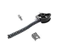 Toyvian Catena Pedale per Batteria Doppio Collegamento, Accessorio in Ferro e Acciaio Nero per Pedale Cassa, Design Robusto per Prestazioni Ottimali in Uso Musicale