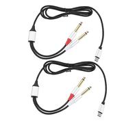 Toyvian Cavo Audio Da 1/4&Quot; Con Doppi Cavi Per Altoparlanti Cavo Di Trasferimento Dati Usb-C Multiplo Cavo Stereo Usb-C Aux Maschio Per Amplificatore Auto Cavo Audio Adattatore Per