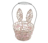 Toyvian Cestino della Spesa Cestini Portaoggetti Cesto di Stoccaggio Cestino della Ragazza Nozze Intrecciata Decorazione del Matrimonio Vimini Cesto Carino Morbido Nastro