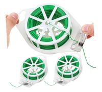 Toyvian Cinghie di Fissaggio per Piante Rampicanti e Supporto Piante con Taglierino, Set 2 Pezzi da 100m, Legacci Flessibili e Resistenti per Giardinaggio Esterno, Sicure per Viti e Alberi