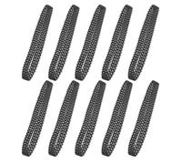 Toyvian Cingoli in Gomma Nera per Carri Armati Rc 10 Pezzi - Battistrada Antiscivolo Sostituibile per Modelli di Robot e Auto Telecomandate - Accessori Fai da Te per Assemblaggio