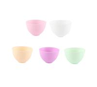 Toyvian Ciotola in Silicone Bianco Versatile e Resistente per Uso Domestico e Servire Condimenti, Dimensioni 10,5x7cm senza Odore per Miscelare Maschere Fai da Te