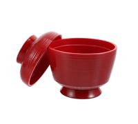 Toyvian Ciotola per Zuppa Miso Giapponese Piccola con Coperchio Plastica Resistente Design Elegante e Multifunzionale per Ristorante e Casa Contenitore per Zuppe Calde e Fredde