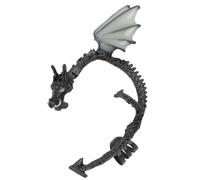 Toyvian Clip Auricolari Luminosi a Clip da Uomo e Donna Stile Punk Drago, Accessori Leggerissimi Ipoallergenici per Orecchio, Gioielli Decorativi Luminosi per Discoteca e Streetwear